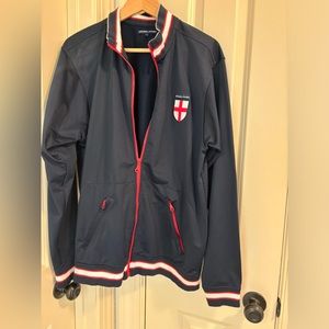 England Soccer Track Jacket - Blue - Size L - Gently Worn